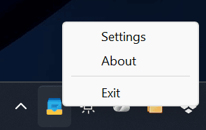 ZenMenu tray icon right-click menu